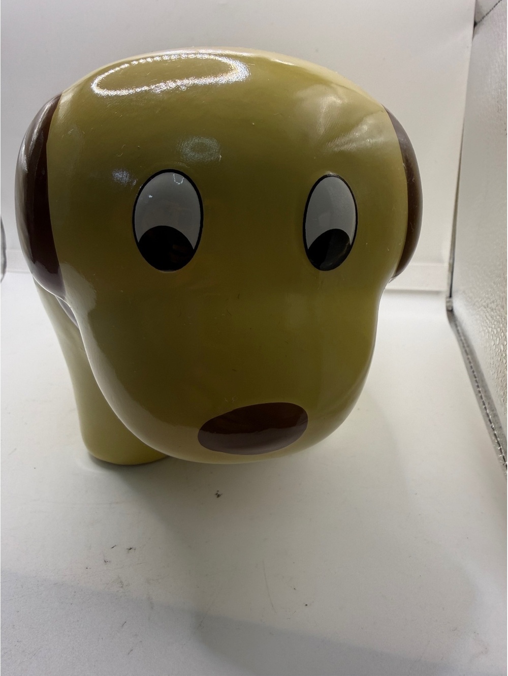 Target Rufus the Dog Ceramic Coin Piggy Bank Circo Yellow Brown 2011 10”